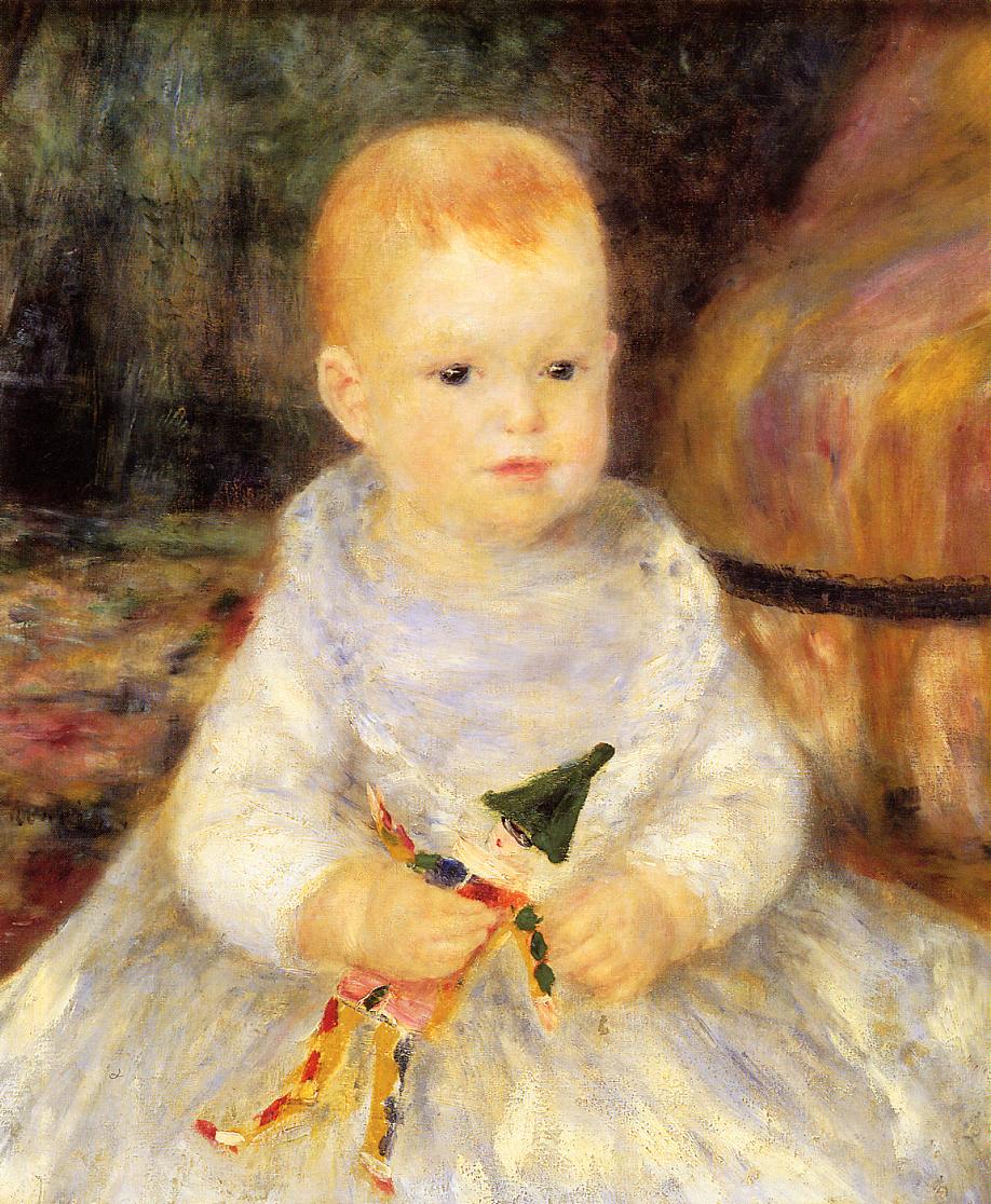 Child with punch doll 1875